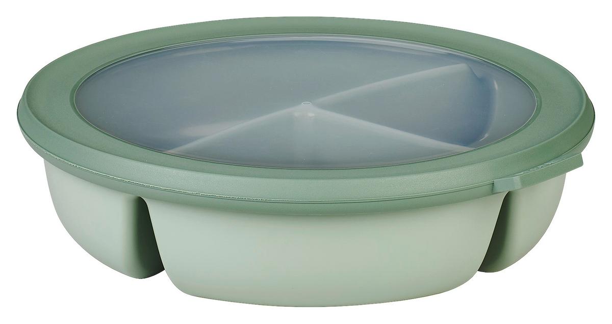 PUDEŁKO NA LUNCH BENTO 106219094700 - szałwiowy/przezroczysty, Konventionell, tworzywo sztuczne (23/6cm) - Mepal