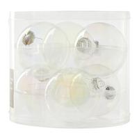 Christbaumkugel-Set Perlmutt, 6-teilig - Perlmutt, KONVENTIONELL, Glas (8cm) - Modern Living