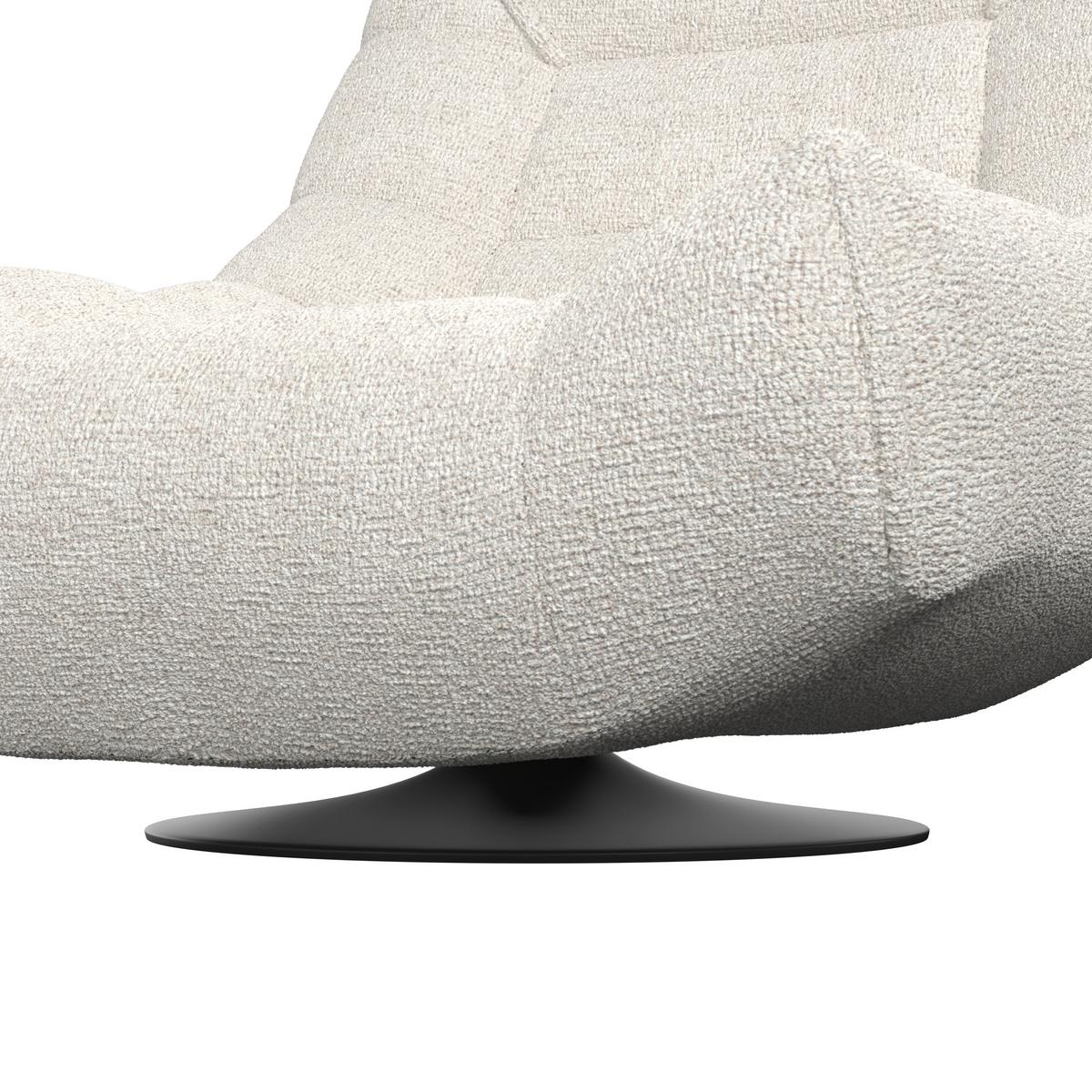 Relaks Fotelja Lorena - svijetlo siva/crna, Moderno, metal/tekstil (101/83/95cm) - Bessagi Home