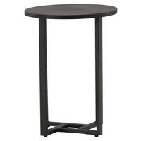 Couchtisch Lawton Ø ca. 40 cm Schwarz - Schwarz, Design, Holzwerkstoff/Metall (40/40/55cm) - Livetastic