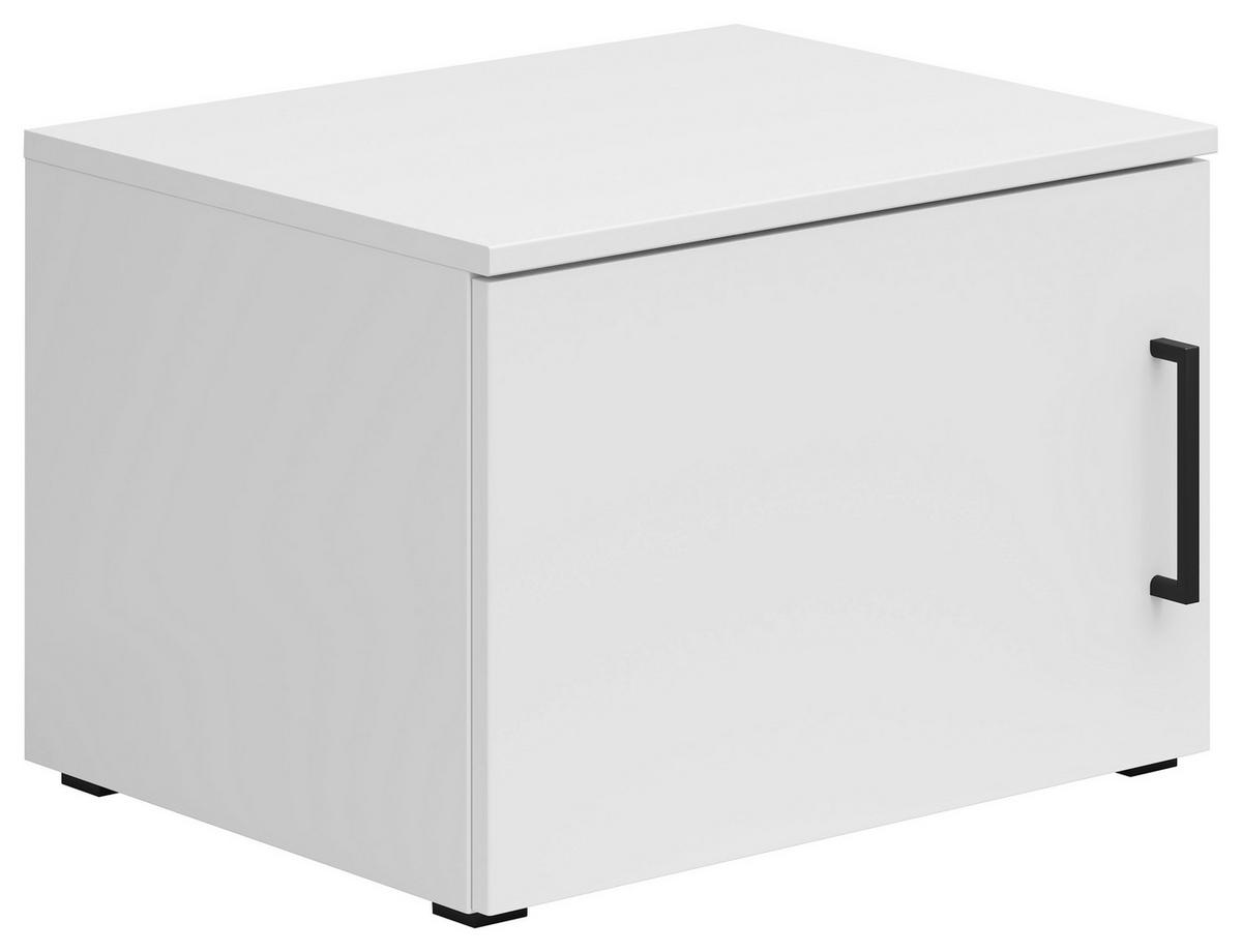 Nastavek Za Omaro Multistauraum - črna/bela, Moderno, umetna masa/leseni material (50/35/40cm) - Premium Living