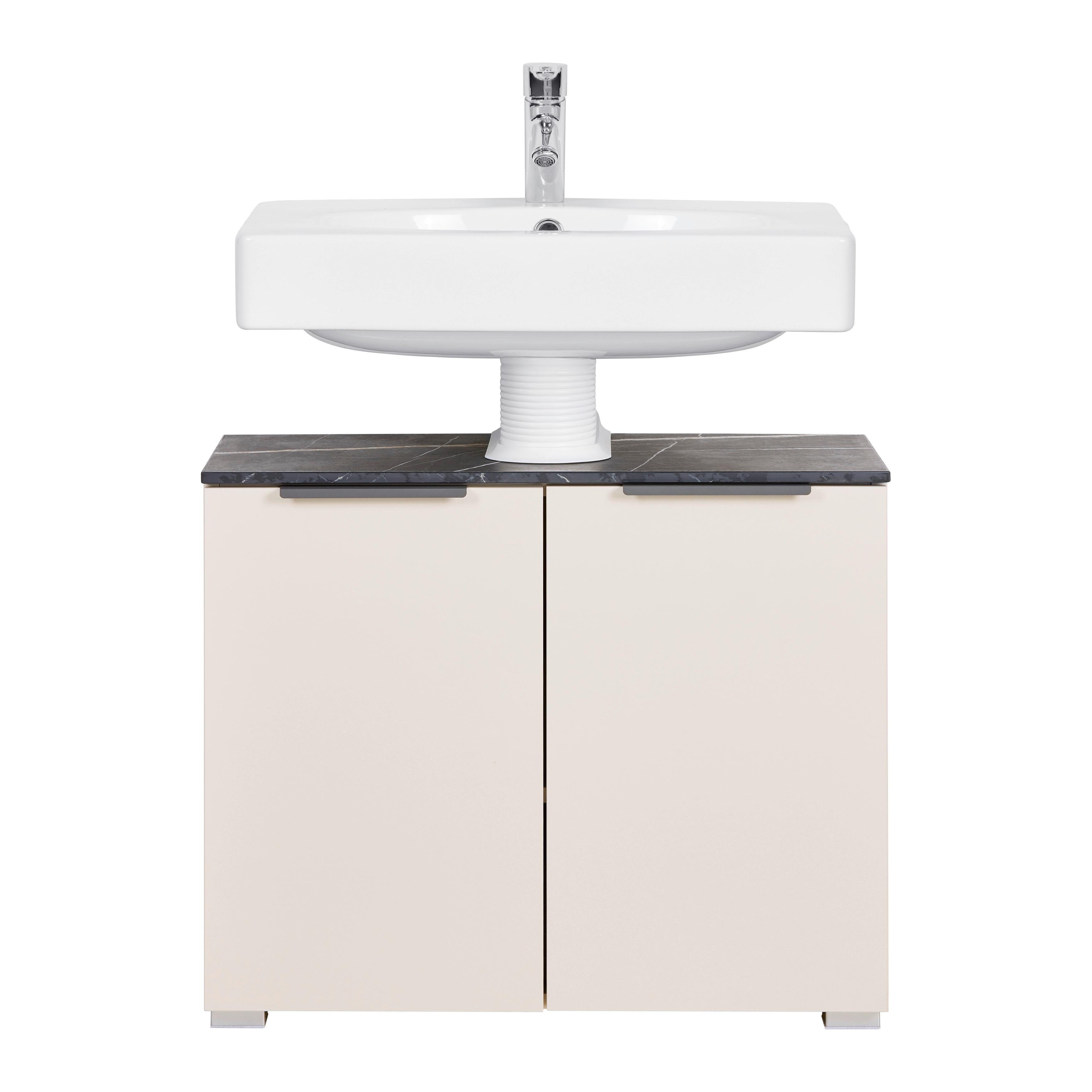 TVÄTTSTÄLLSUNDERSKÅP LIANA -EXKLUSIV- - antracit, Modern, metall/trämaterial (70/59/35cm) - Mömax
