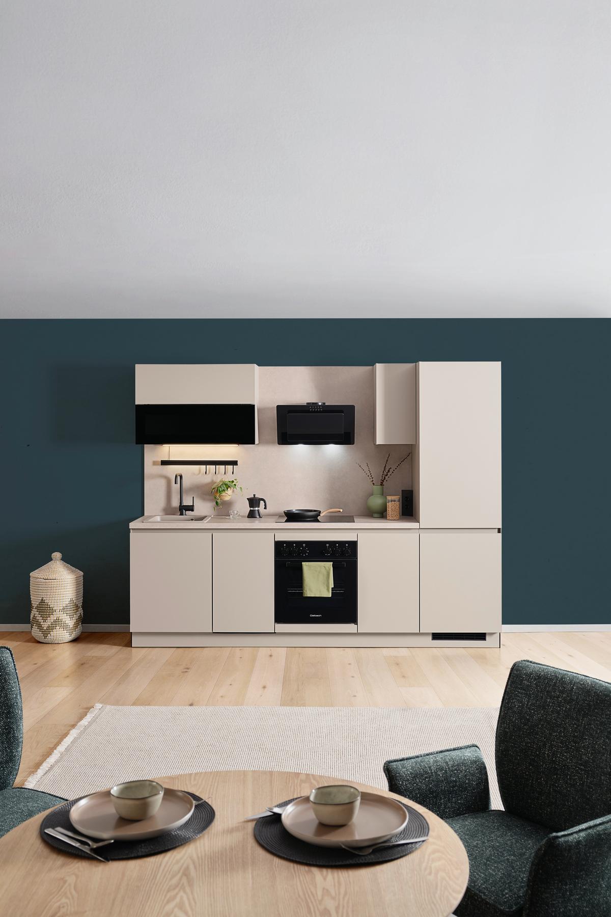 Kuhinsjki Blok Win - krem barve, Moderno, leseni material (270cm) - Express-Kuechen