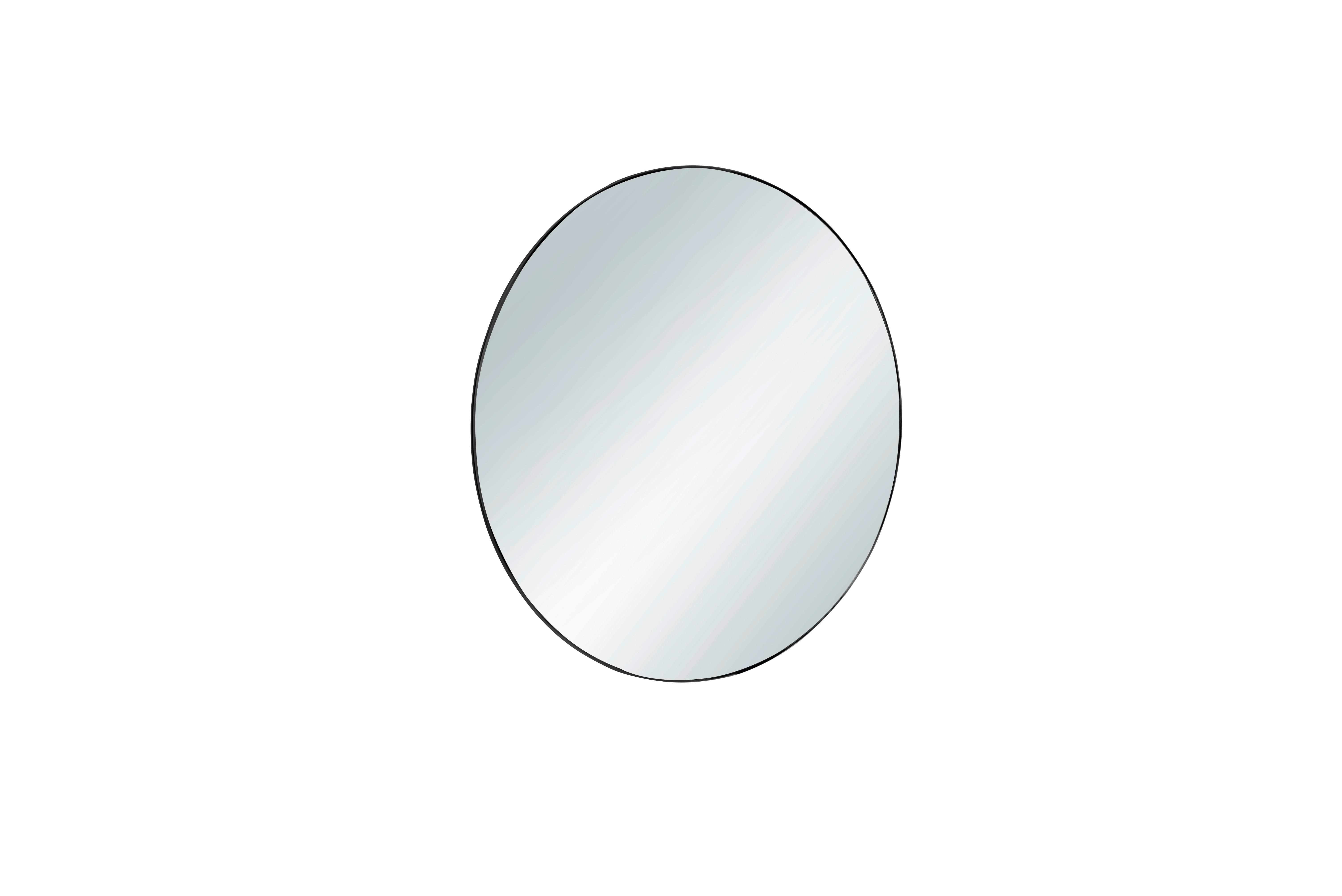 Wandspiegel Esra in Schwarz - Schwarz, MODERN, Glas/Metall (50cm) - Mömax