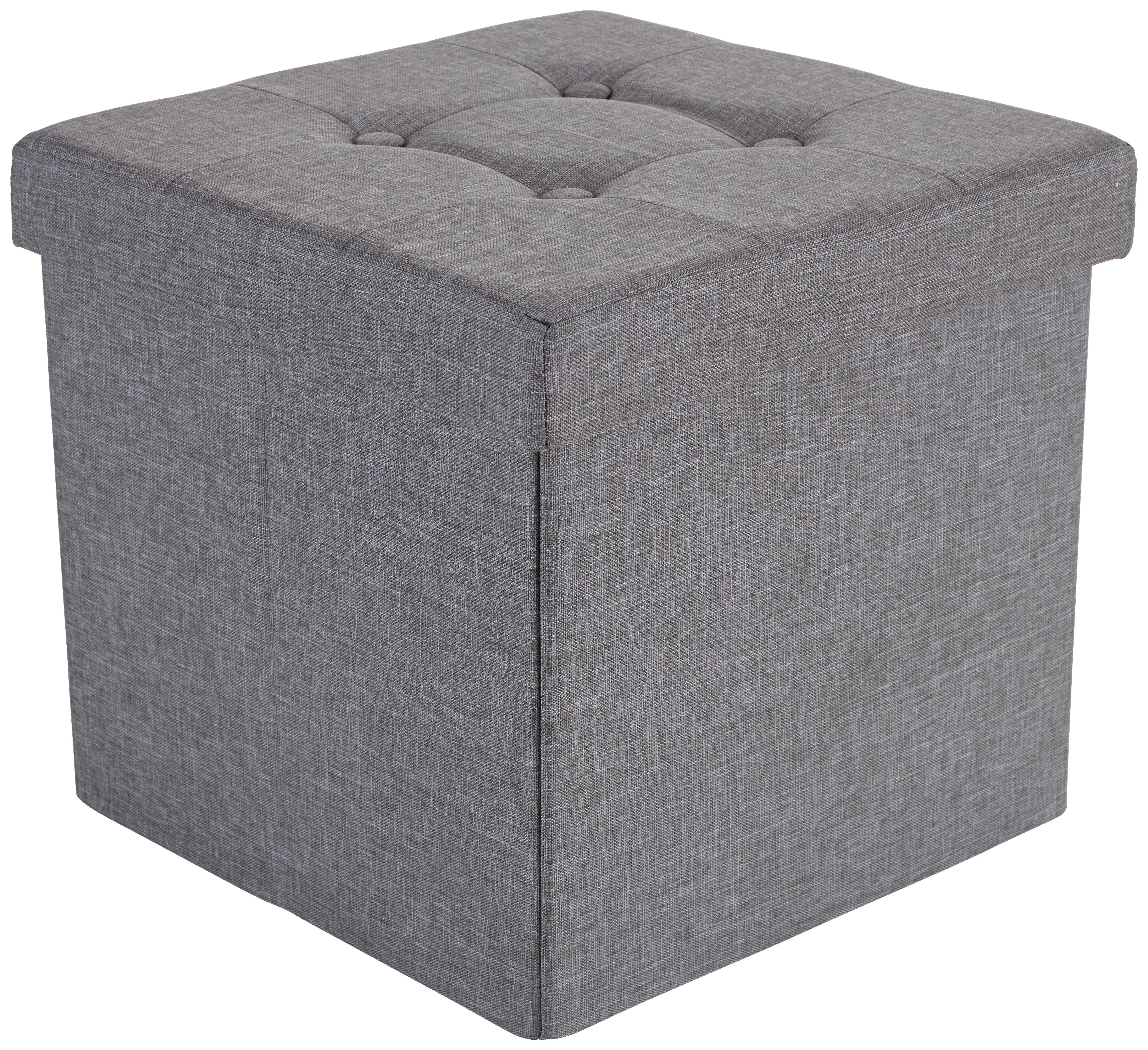 Tabure Franz, Siva - siva, Moderno, tekstil/leseni material (38/38/38cm) - Modern Living