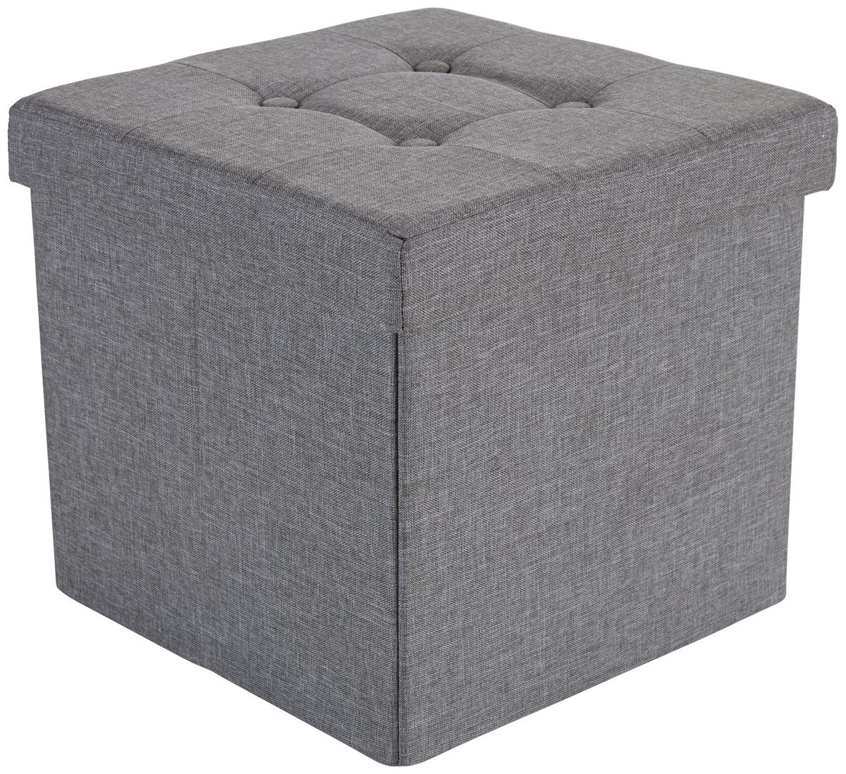 Tabure Franz, Siva - siva, Moderno, tekstil/leseni material (38/38/38cm) - Modern Living