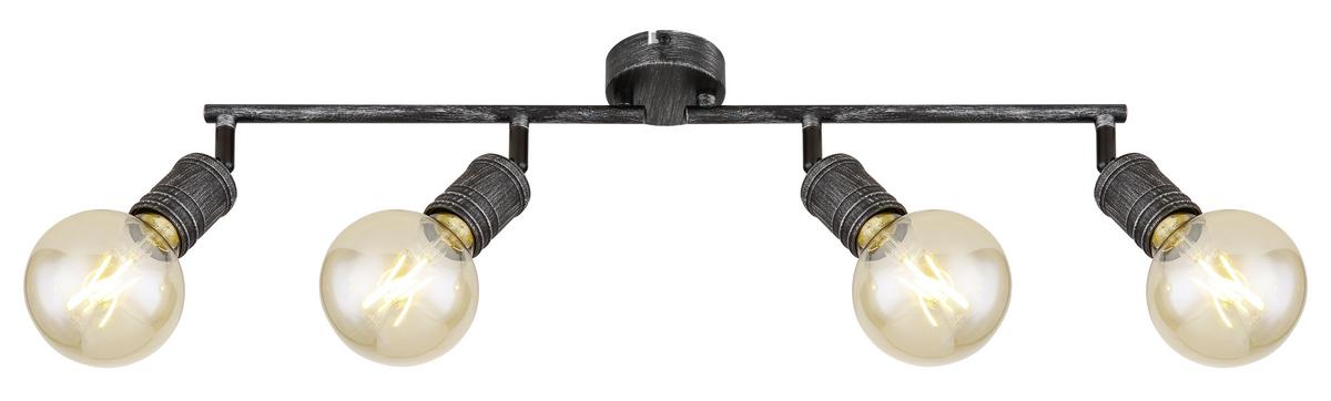 Strahler 54038-4 in Nickelfarben max. 40 Watt - Nickelfarben, Basics, Metall (60/8/11cm) - Globo