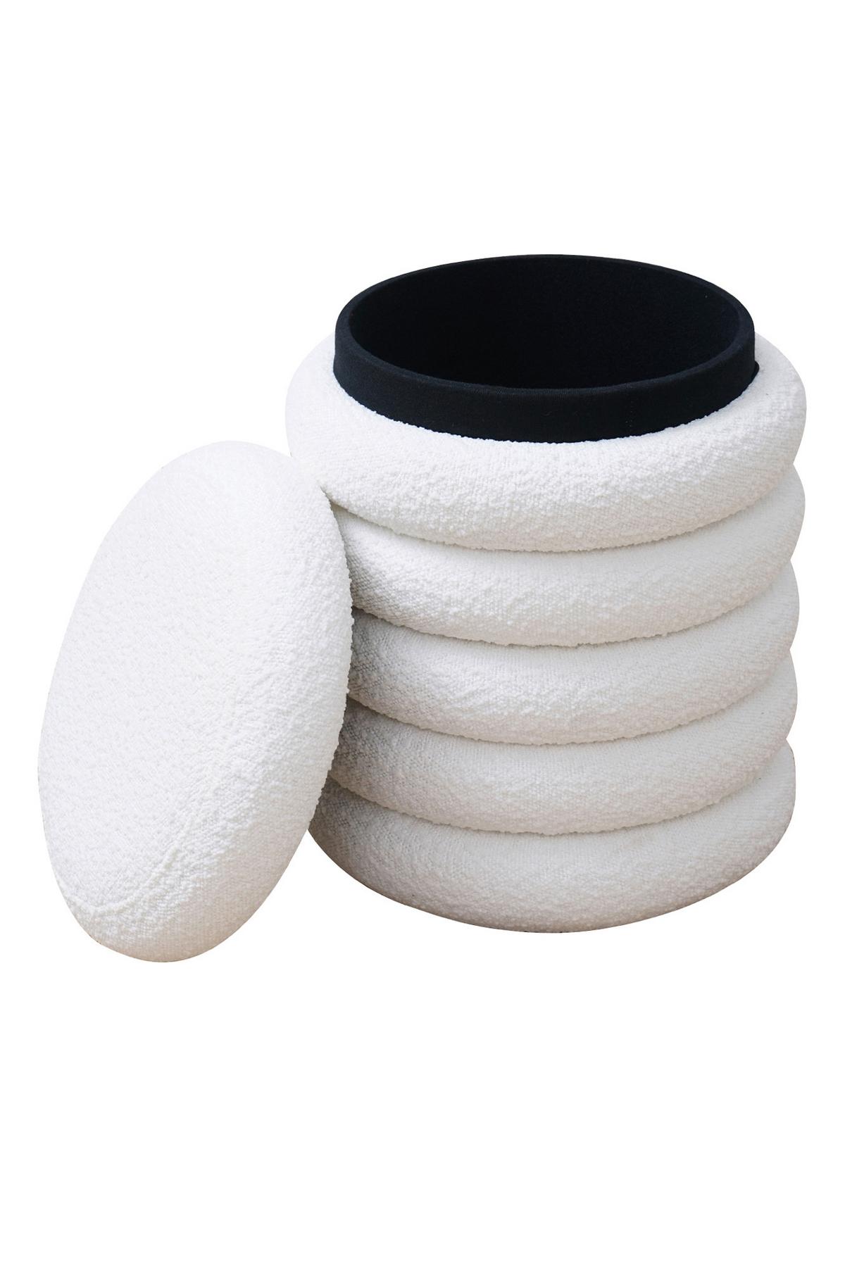 Tabure Bouclé, Bela - bela, Moderno, tekstil (38/45cm) - Livetastic