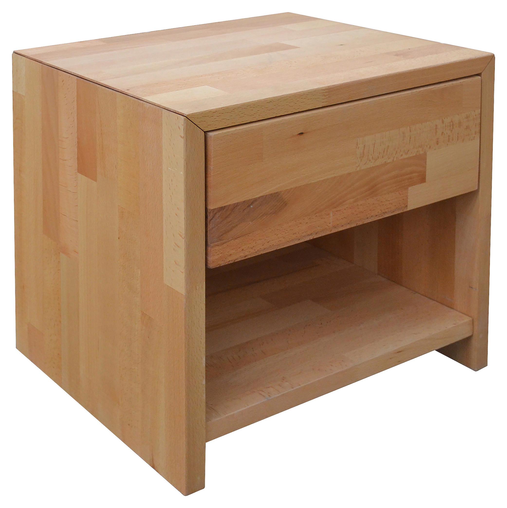 SZAFKA NOCNA STELLA - kolor bukowy, Natur, drewno (45/45/35cm) - Carryhome