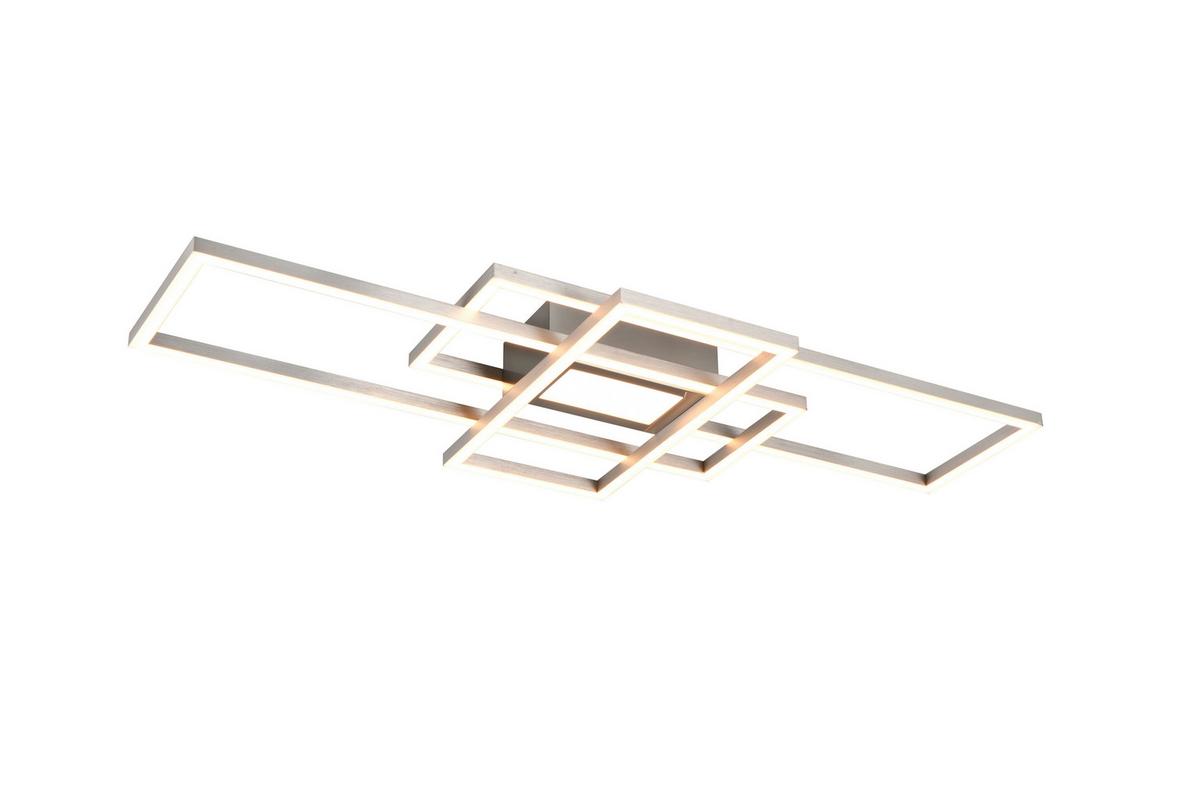 LAMPA SUFITOWA LED IRVINE SMALL - kolor niklowy, Basics, tworzywo sztuczne/metal (70/30/6,2cm) - Novel