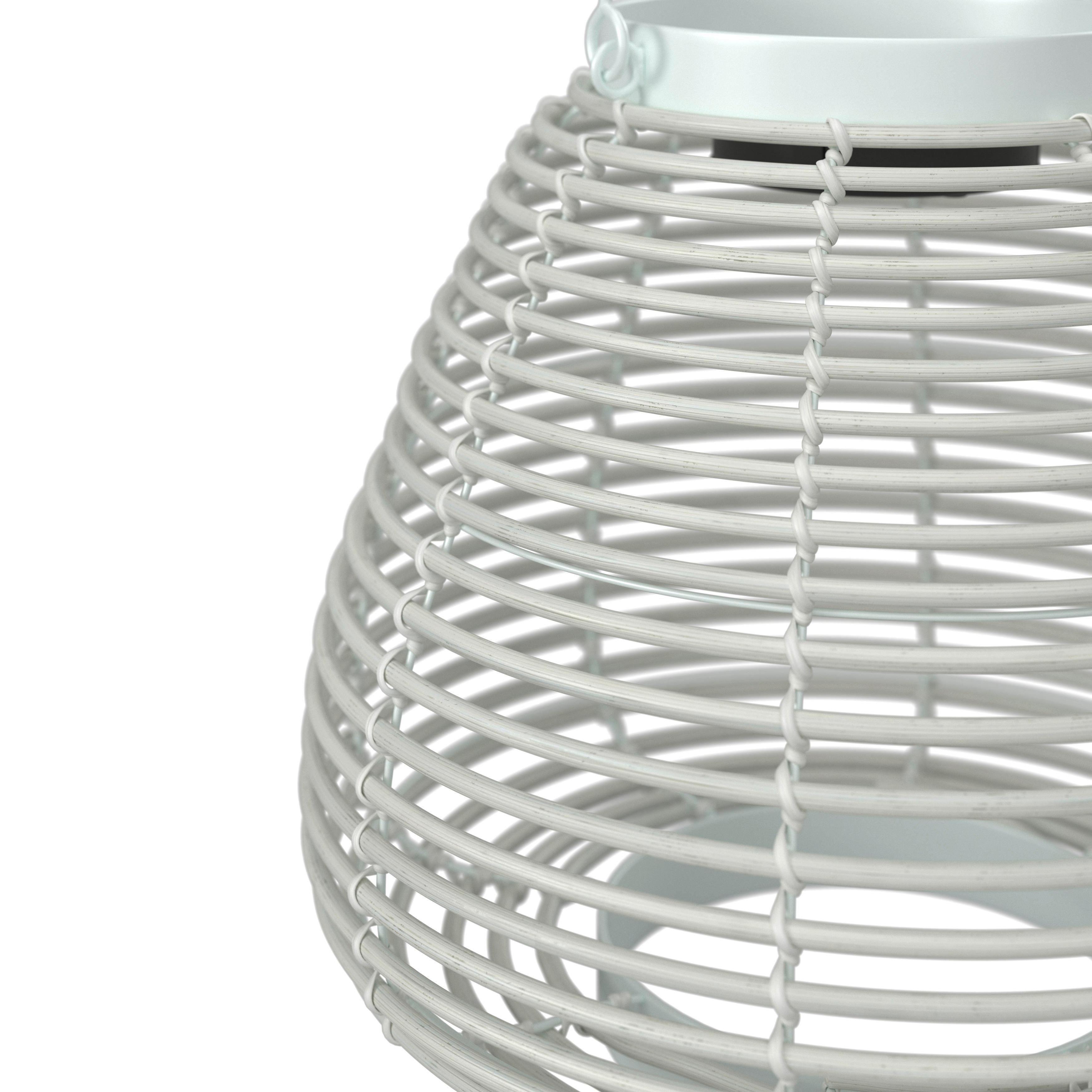 UTOMHUSLAMPA ANINA - vit, Modern, metall/plast (36/35/36cm) - Bessagi Garden