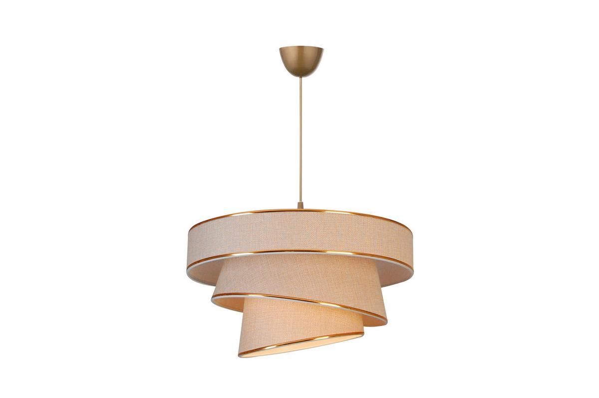 LAMPA WISZĄCA PEGGY - kremowy, Trend, tworzywo sztuczne/metal (40/125cm) - Novel