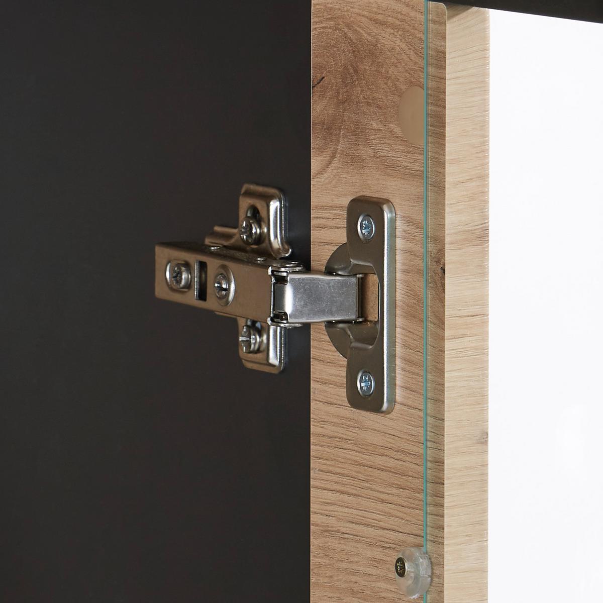 Vitrină suspendată Denver - culoare lemn stejar, Modern, material pe bază de lemn (40/135/33,6cm)