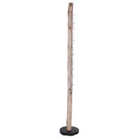 Stoječa Led-svetilka 15354-15s Felicitias - črna/naravne barve, Natur, kovina/umetna masa (23/151cm) - Globo