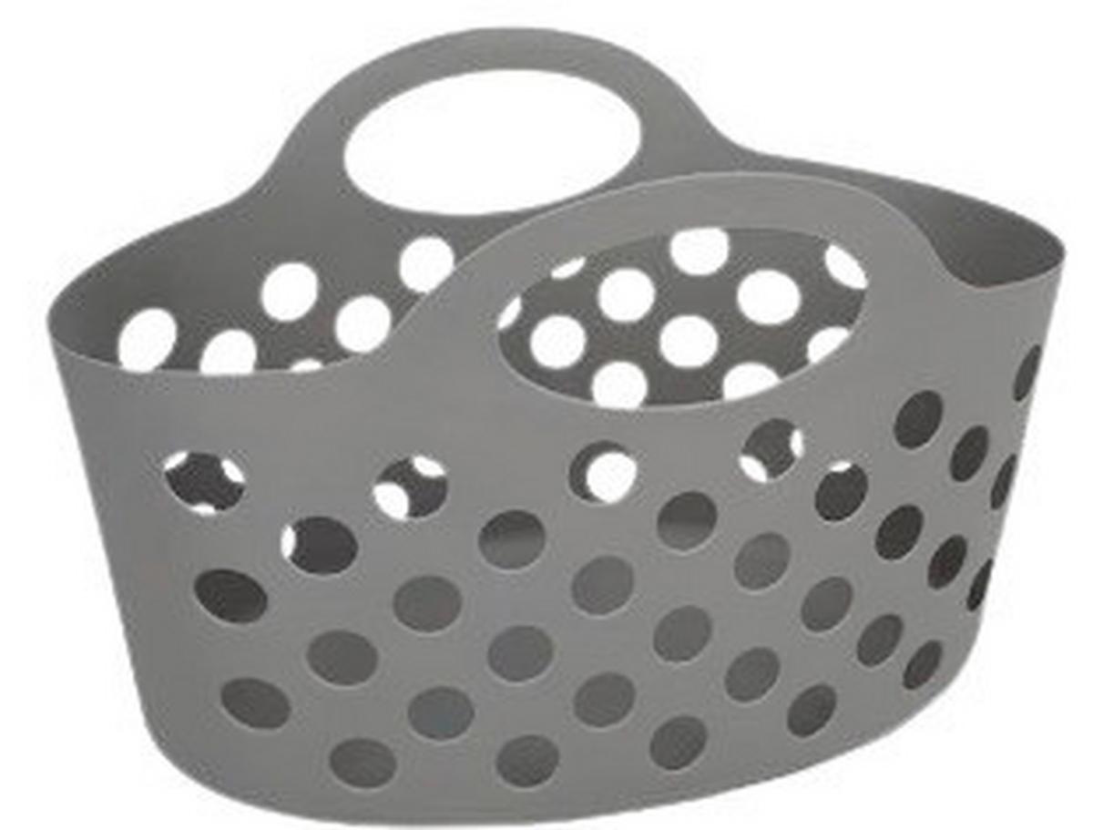 Korb Barbara Grau - Grau, KONVENTIONELL, Kunststoff (30/17,5/19,5cm) - Mömax