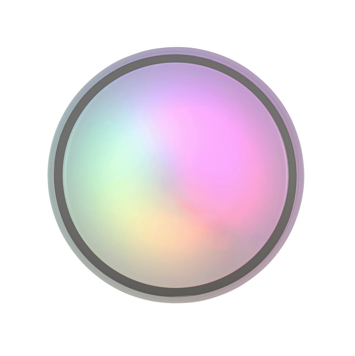 Stropna Led-svetilka Farbi - barve kroma/bela, Moderno, kovina/umetna masa (38/38/6cm) - Mömax
