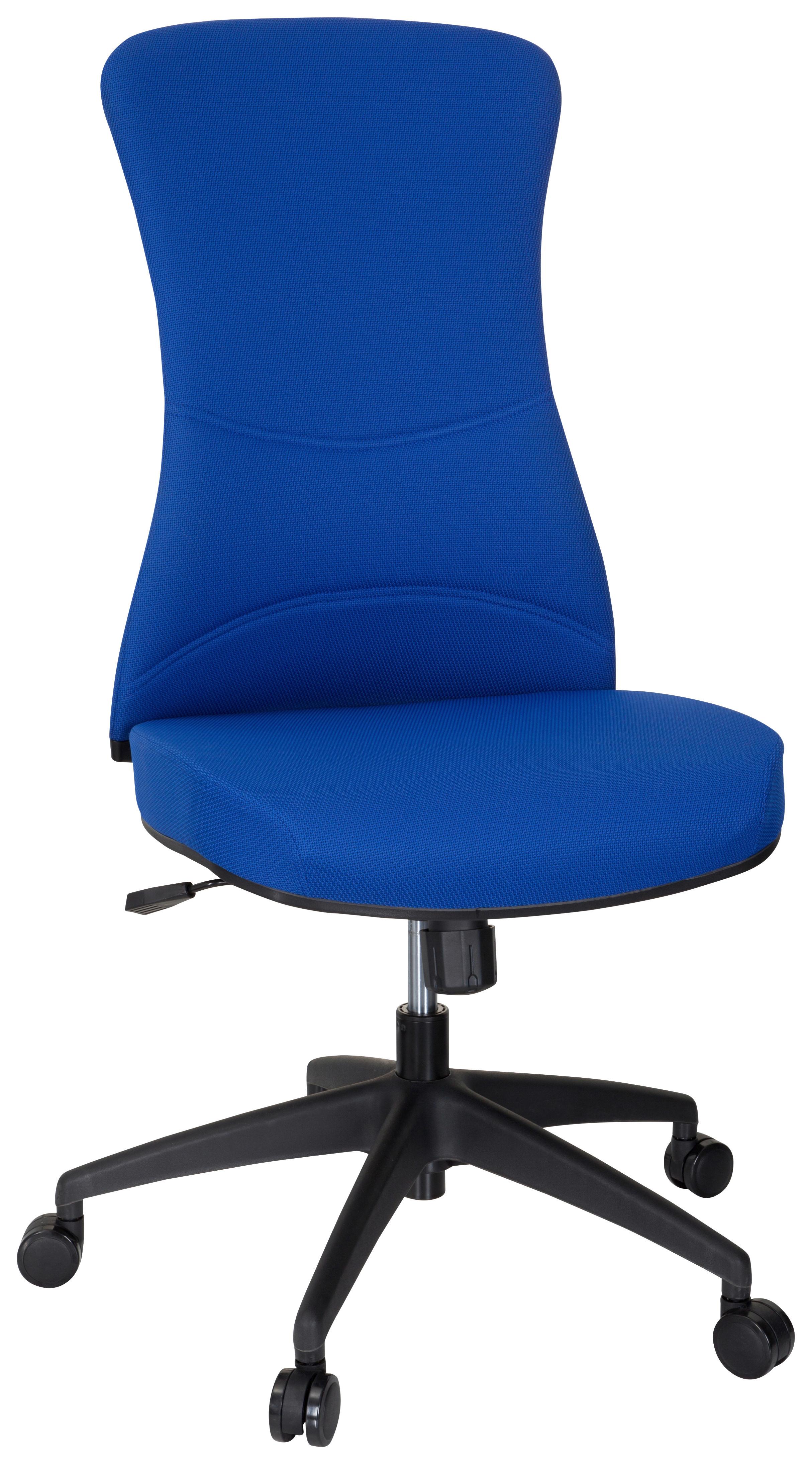 Pisarniški Stol Office Xt, Modra - modra/črna, Moderno, umetna masa/tekstil (54/116/65cm) - MID.YOU