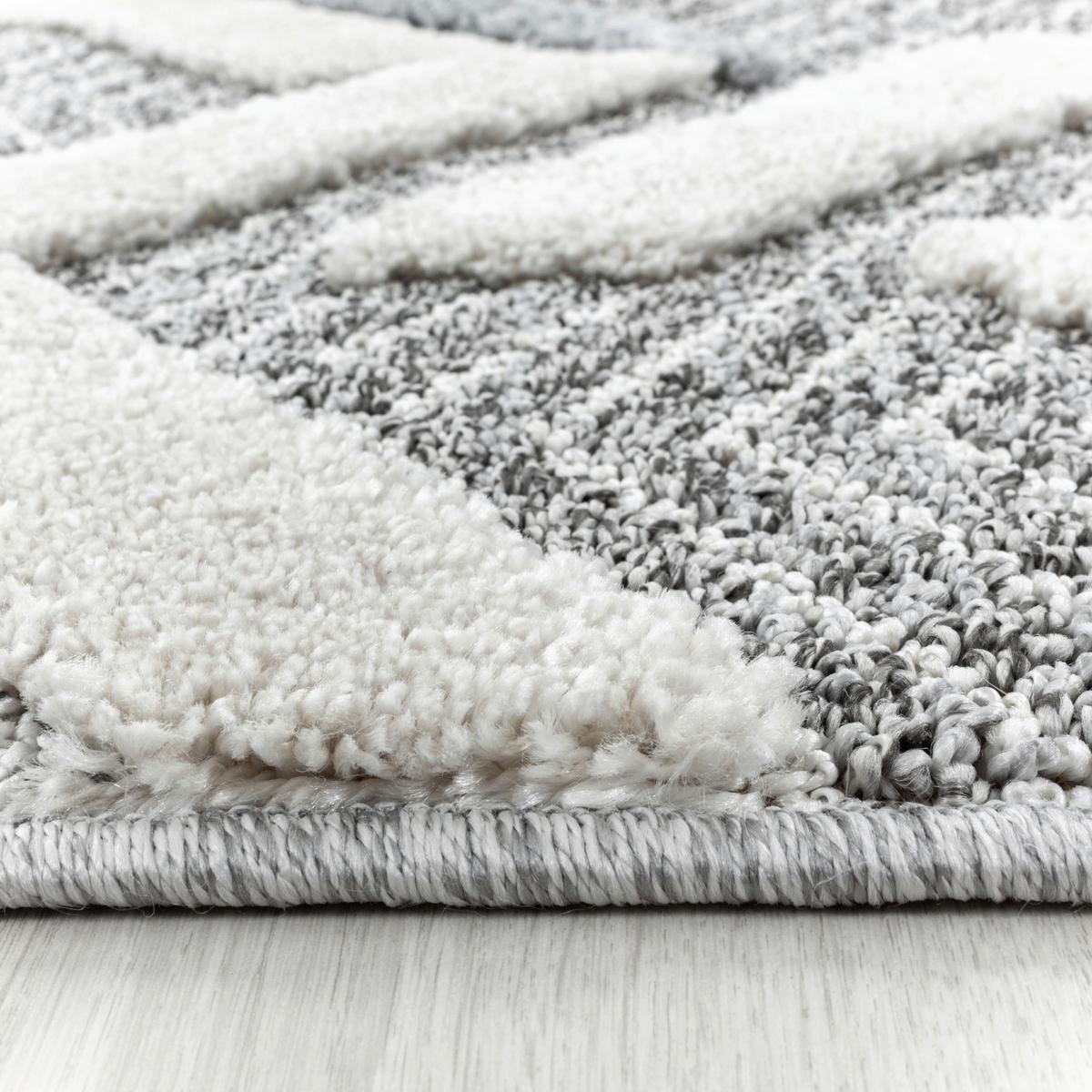 Webteppich Pisa Grau ca. 80x250cm - Grau, KONVENTIONELL, Textil (80/250cm)