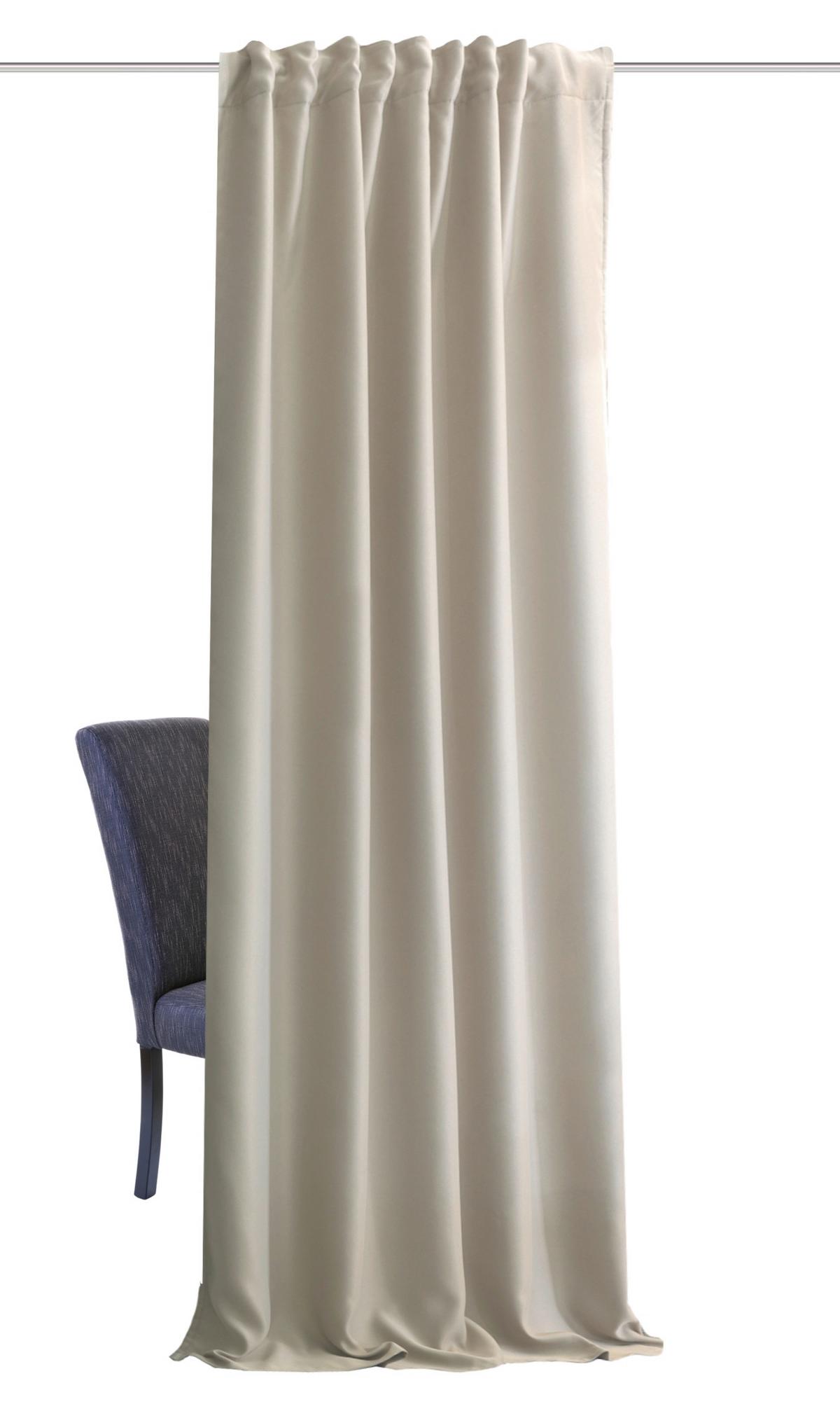 Lärmschutzvorhang Akustikschal Naturfarben ca. 135x225cm - Naturfarben, KONVENTIONELL, Textil (135/225cm)
