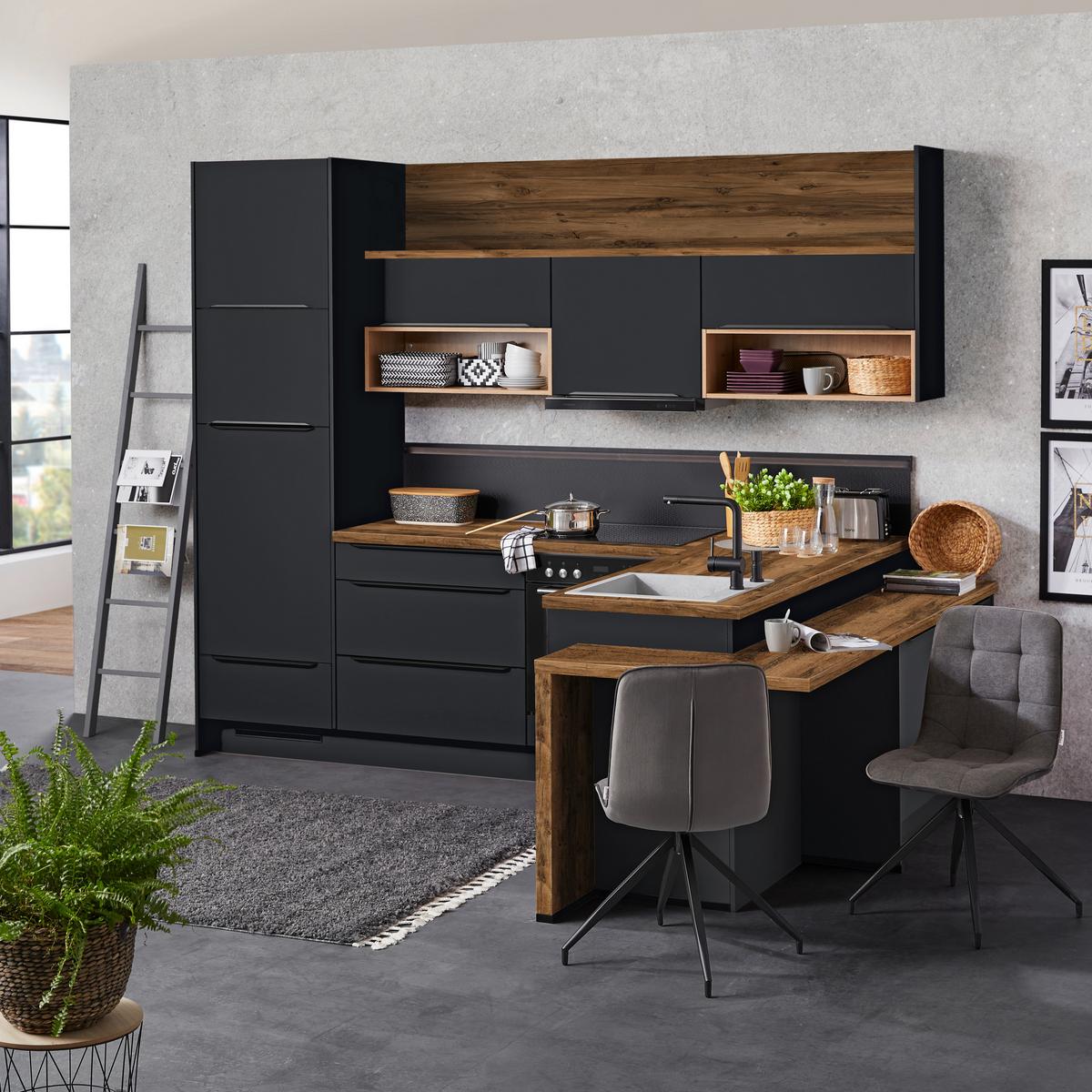 Bucătărie la comandă Easytouch - Trend, material pe bază de lemn (303/220cm) - Nobilia