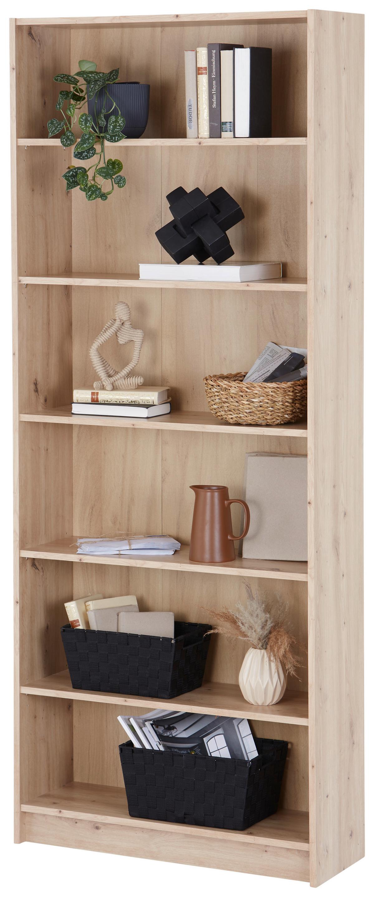 Etajeră DALI - stejar Artisan, Modern, material pe bază de lemn (80/202/28cm) - Modern Living