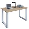 Pisalna Miza Lona, Hrast, 110x80cm - bela/hrast sonoma, Moderno, leseni material (110/80/76cm) - MID.YOU