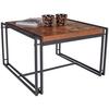 Klubska Miza Bistro, Naravne Barve, Črna - črna/naravne barve, Moderno, kovina/umetna masa (72/45/72cm)