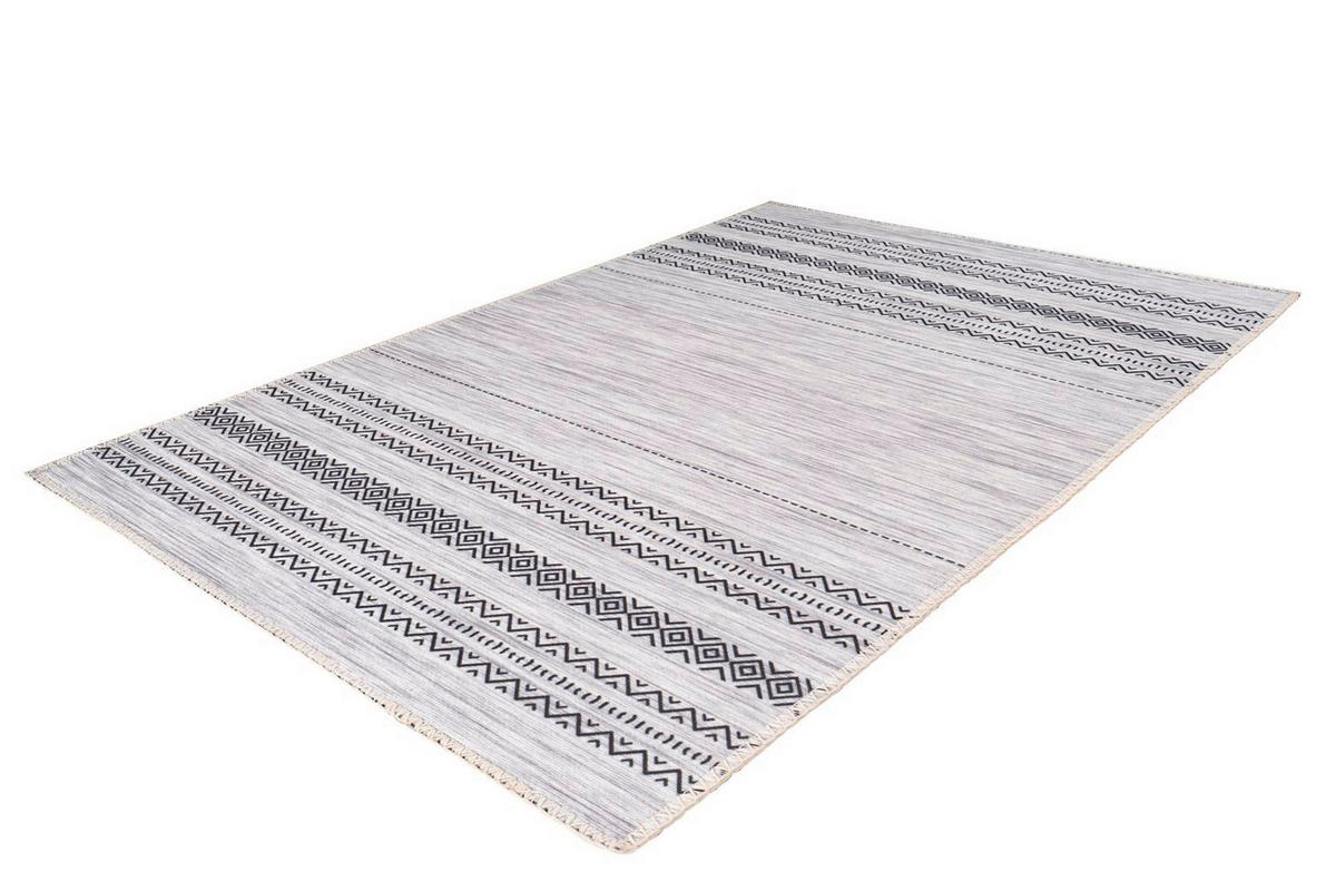 FLACHWEBETEPPICH MAYA 100 GRAU 120CM X 180CM - Grau, Basics, Textil (120/180cm) - Kayoom
