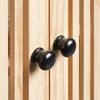 KOMMODE COSMA -EXKLUSIV- - Schwarz/Naturfarben, MODERN, Holz/Holzwerkstoff - Mömax