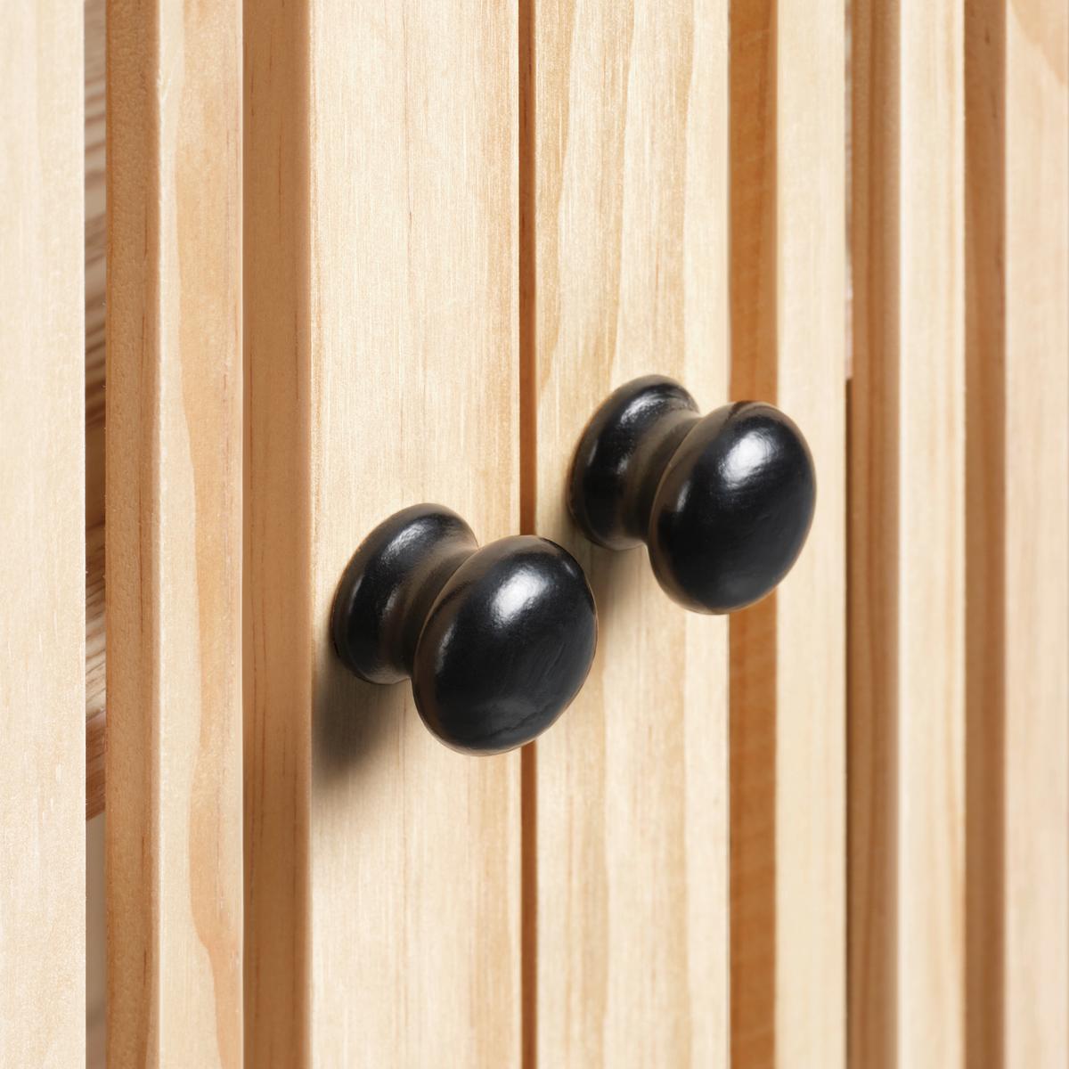 Kommode Cosma Naturfarben - Schwarz/Naturfarben, MODERN, Holz/Holzwerkstoff - Mömax