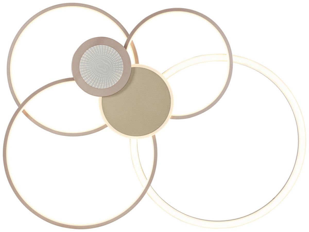 Plafonieră cu LED Genial - cappuccino/șampanie, Modern, plastic/metal (60/80/10,5cm) - Mömax