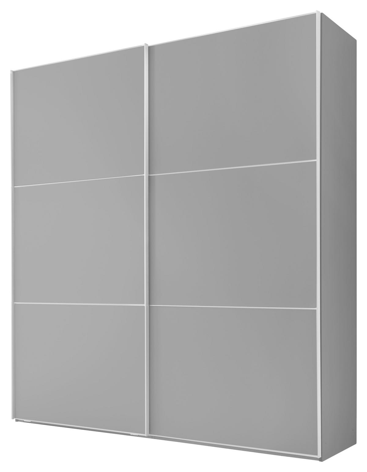 Ormar S Kliznim Vratima Includo - bijela/siva, Moderno, drvni materijal/metal (225/222/68cm) - Premium Living