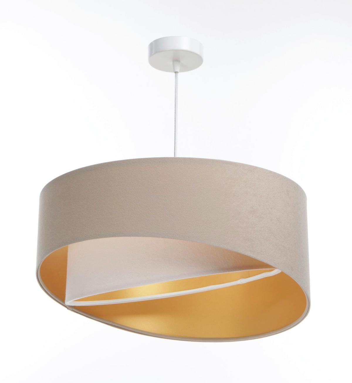 LAMPA WISZĄCA 060-018-45 GALAXY - beżowy/biały, Design, tworzywo sztuczne/metal (50/93cm)