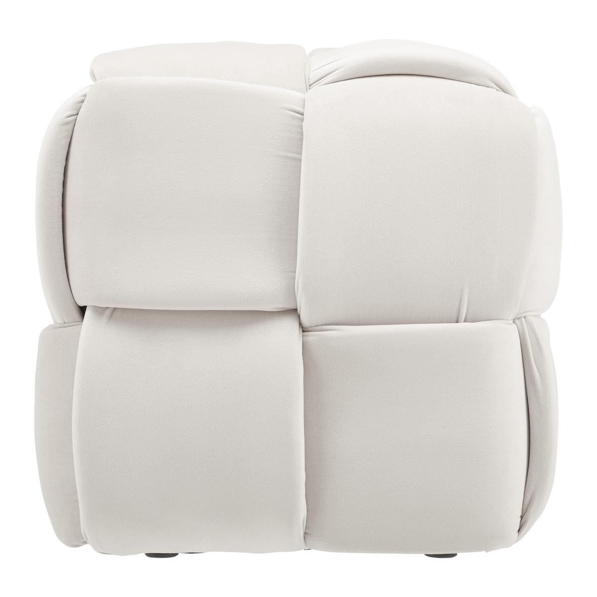 Ülőke Ella - bézs, Modern, textil/fa (47/47/47cm) - Bessagi Home