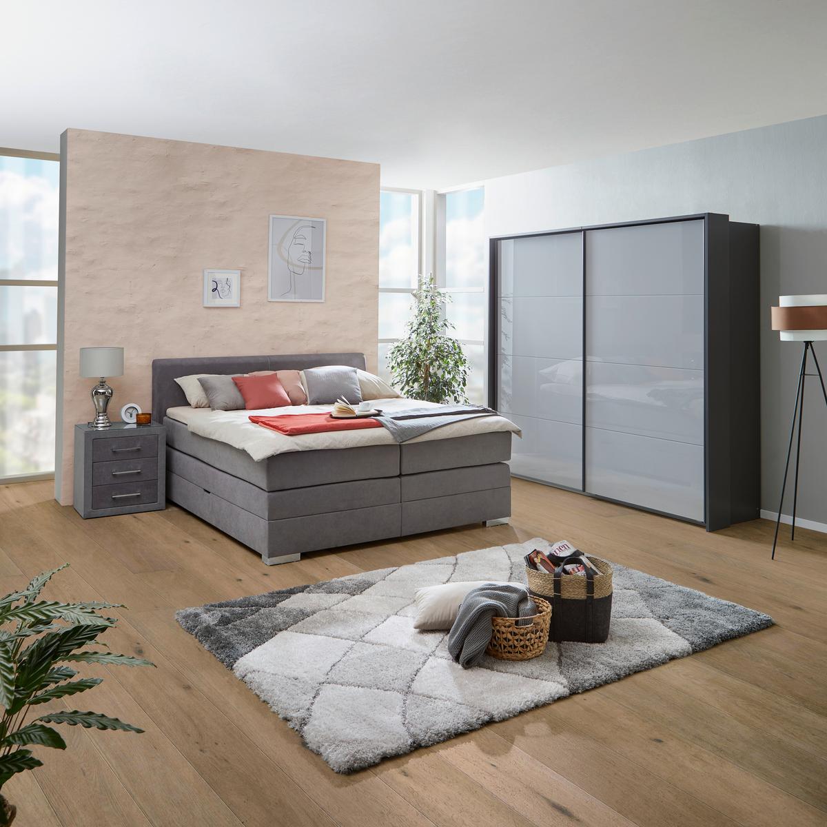 RAMA PENTRU DULAP FELDKIRCH - gri închis, Modern, material pe bază de lemn (278/214/64cm)