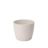 Übertopf Mira ECO Wood 15 Weiß - Weiß, KONVENTIONELL, Kunststoff (14,8/12,35cm) - Mömax