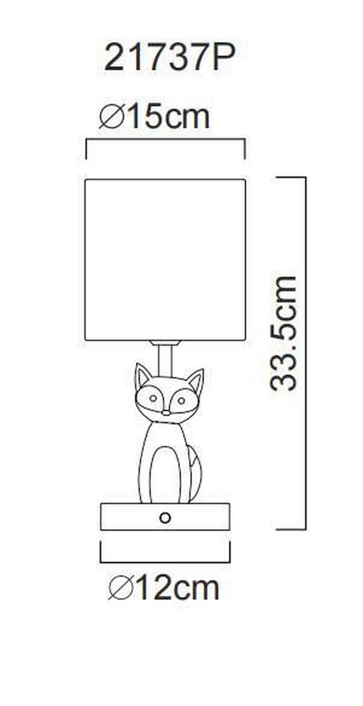 LED-TISCHLEUCHTE 21737P FOXY - Weiss/Pink, Trend, Keramik/Kunststoff (15/33,5cm) - Globo