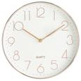 Uhr Ona ca.ø30,3cm - Goldfarben/Weiß, MODERN, Glas/Kunststoff (30,3cm) - Mömax modern living