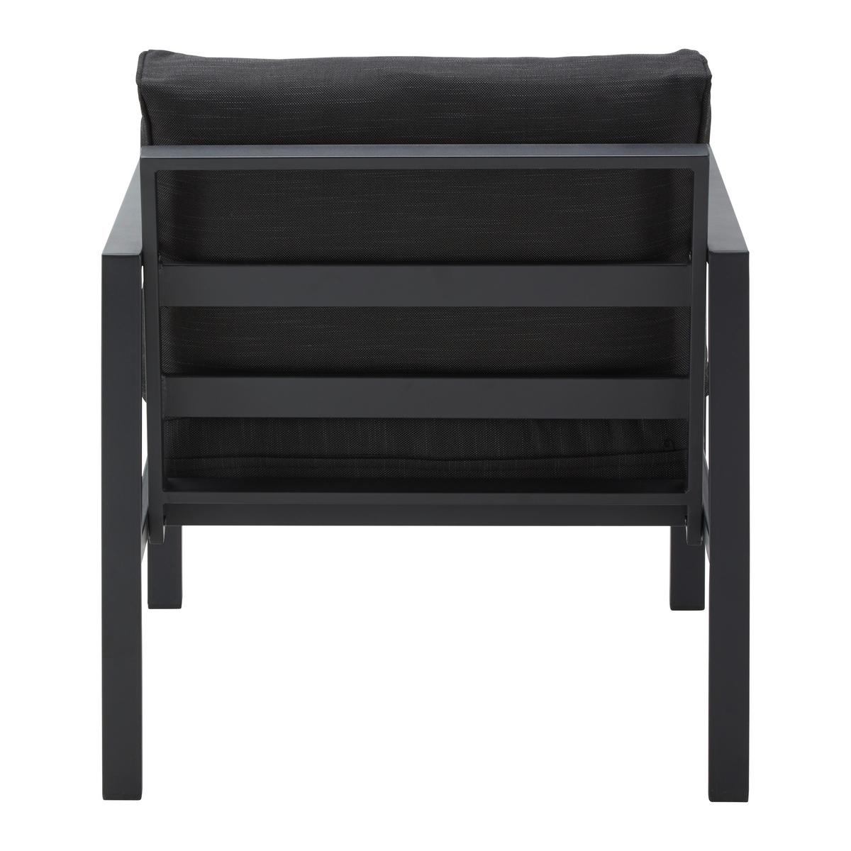 KOMPLET MEBLI TARASOWYCH ARIANNA - czarny, Modern, tworzywo sztuczne/metal (120/70/72cm) - Bessagi Garden