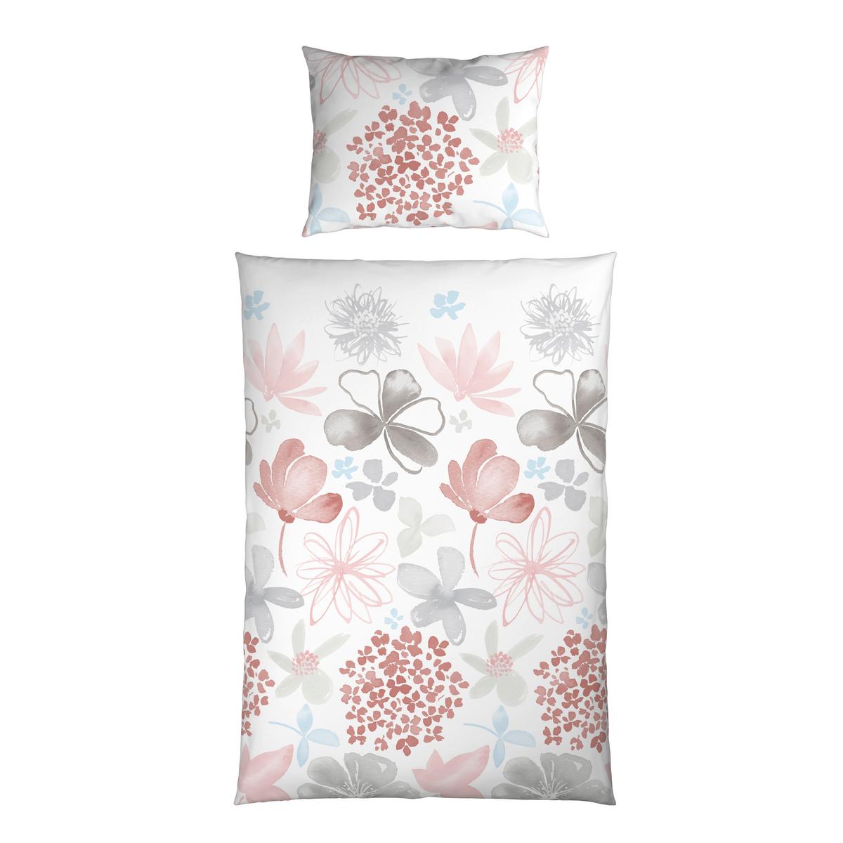 Ágyneműhuzat-garnitúra Gundi - rózsaszín/fehér, Konventionell, textil (140/200cm) - Mömax