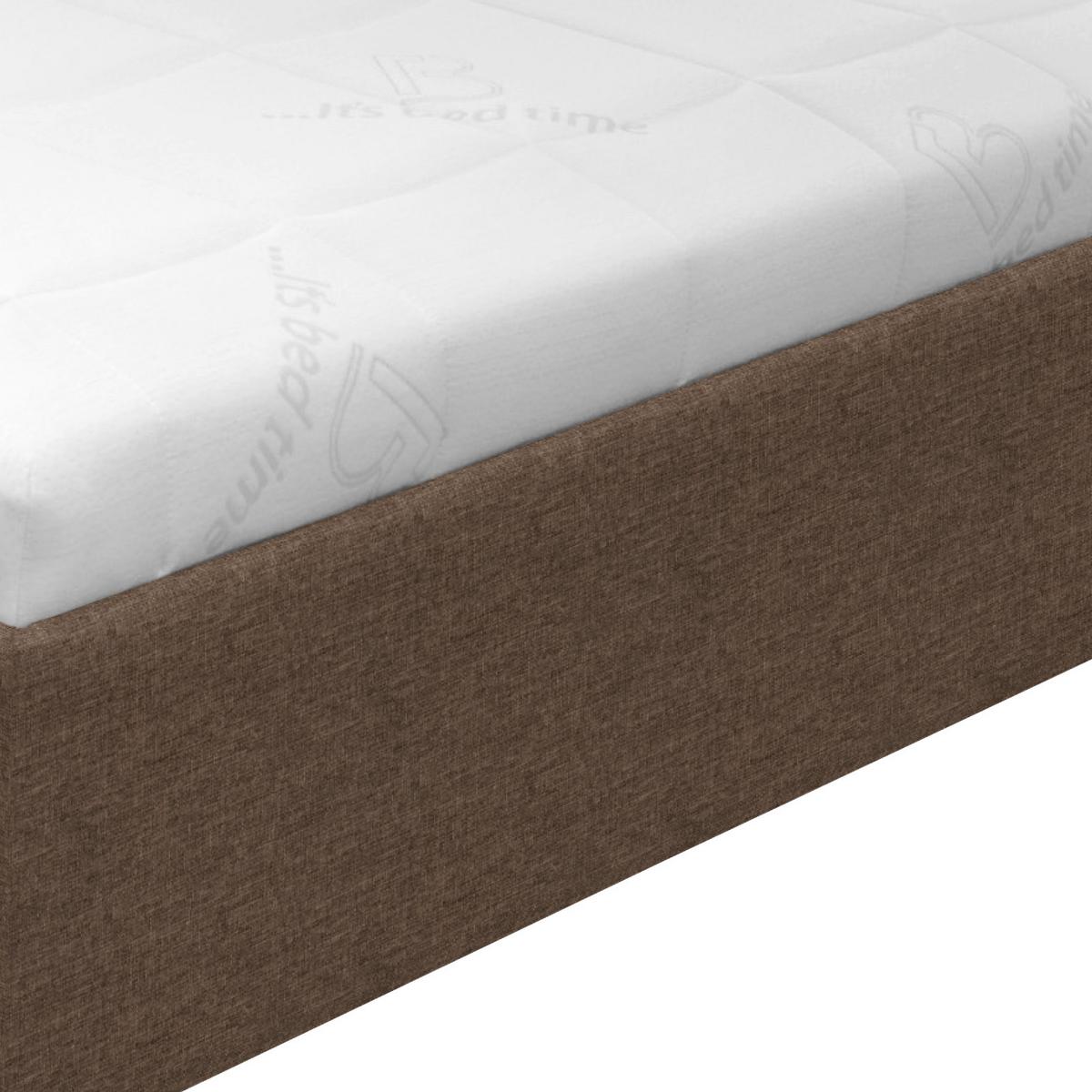 Tapecirani Krevet Stilo - bijela/boje kroma, drvo/tekstil (140/200cm)