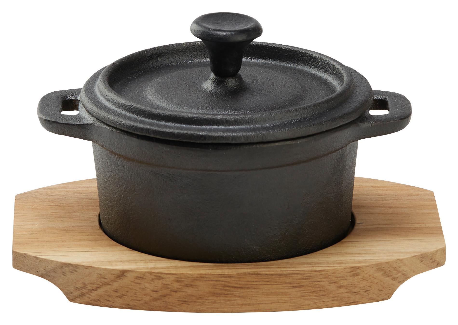 Lit Lonec Gourmet - S - črna/naravne barve, Konvencionalno, kovina/les (15/11/8,5cm) - Premium Living