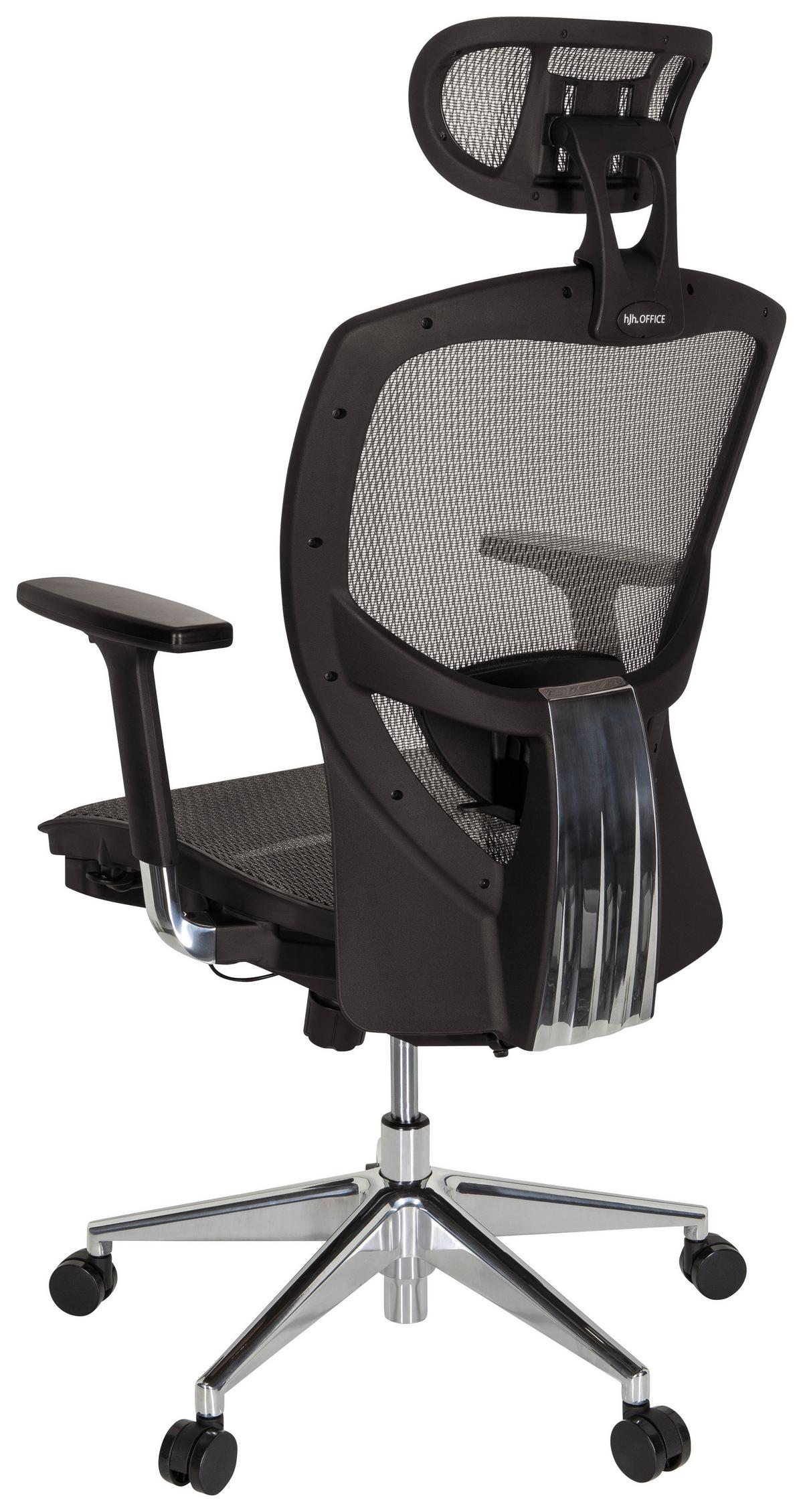 Pisarniški Stol Venus One, Srebrno-Siva, Črna - srebrne barve/temno siva, Basics, kovina/umetna masa (61/148/48cm) - MID.YOU