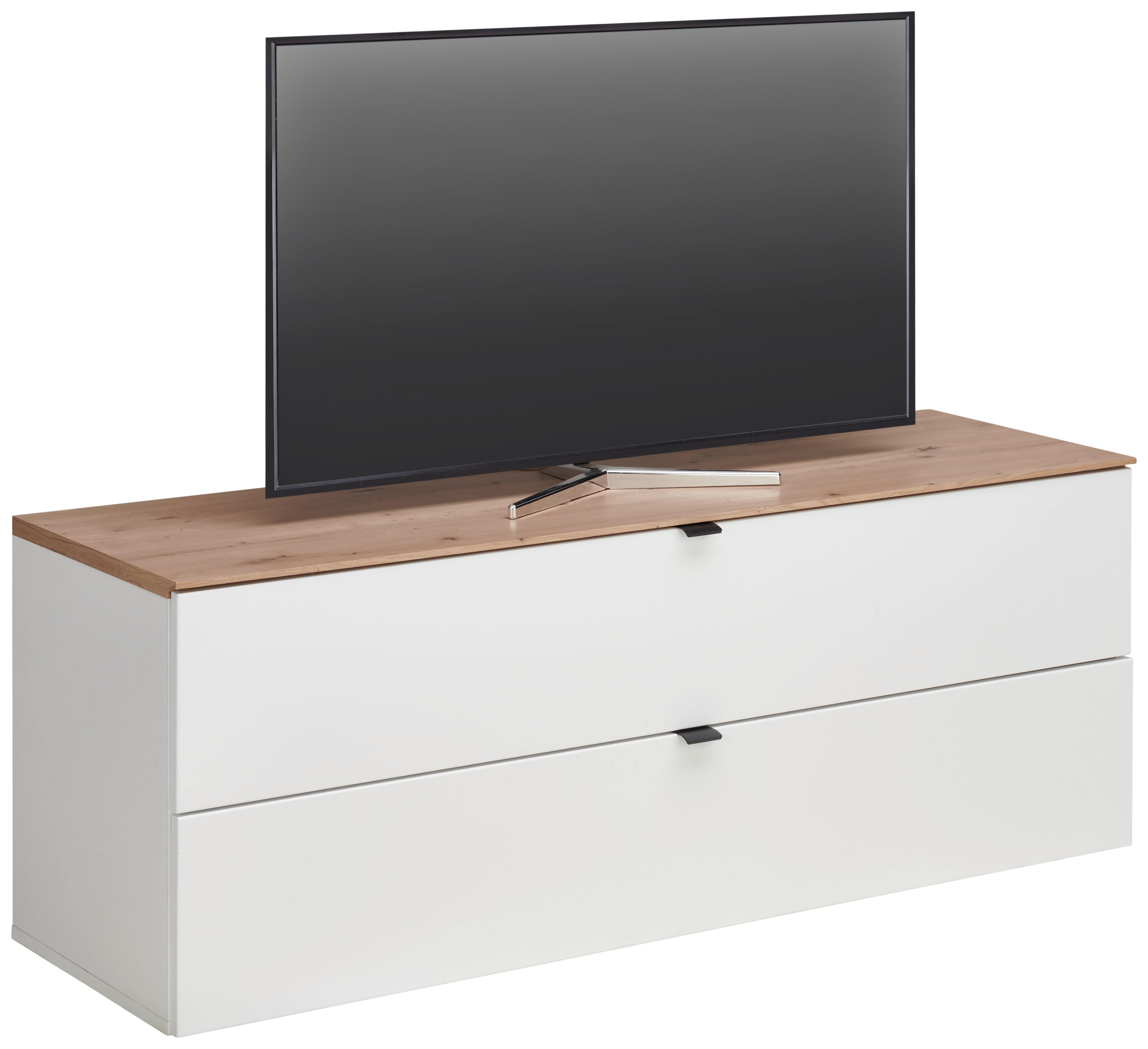 SZAFKA RTV DIANA   -HOM IN- - czarny/biały, Modern, materiał drewnopochodny/metal (140/62/44cm) - Hom`in