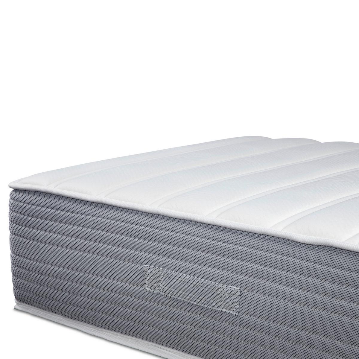 Viscomatratze Boxlike 30 Air H2/3 ca. 90x200cm - Hellgrau/Weiß, Basics, Textil (90/200cm) - MID.YOU