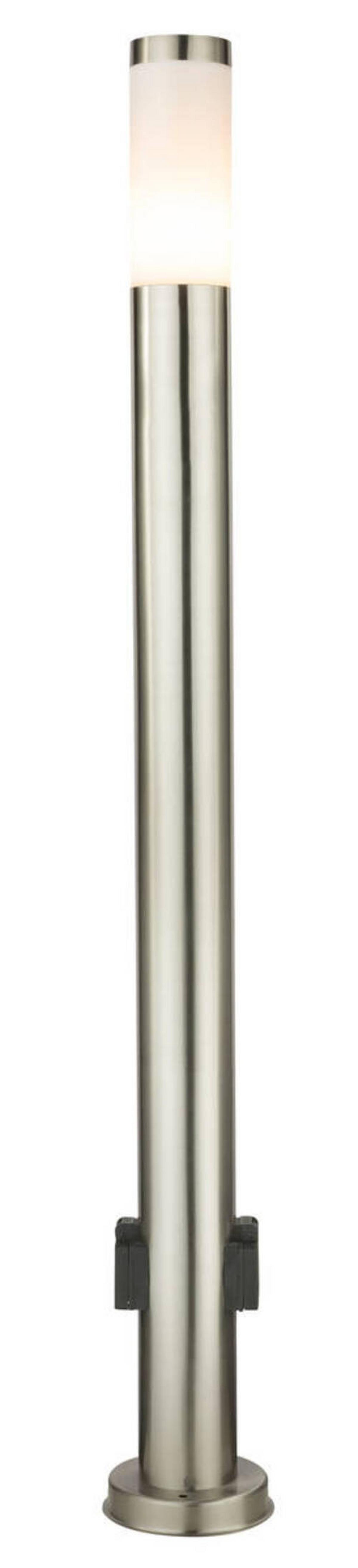 Zunanja Svetilka Boston, 23 W - barve nerjavečega jekla/opal, Design, kovina/umetna masa (13,1/110cm) - Globo