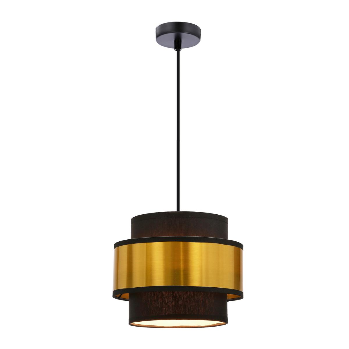 Viseća Svjetiljka Prestige - zlatne boje/crna, Design, metal/plastika (20/100cm)