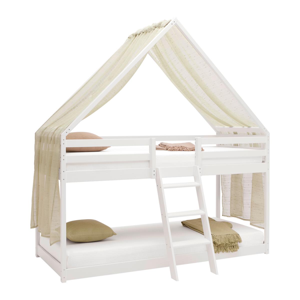 Etagenbett Sweet Weiß ca. 90x200cm - Birkefarben/Weiß, LIFESTYLE, Holz (97/224/208cm) - Mömax