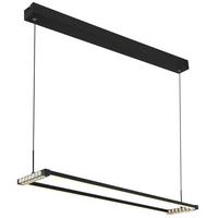 LED-HÄNGELEUCHTE 67164H - Klar/Weiss, Design, Kunststoff/Metall (102,5/20,6/150cm) - Globo