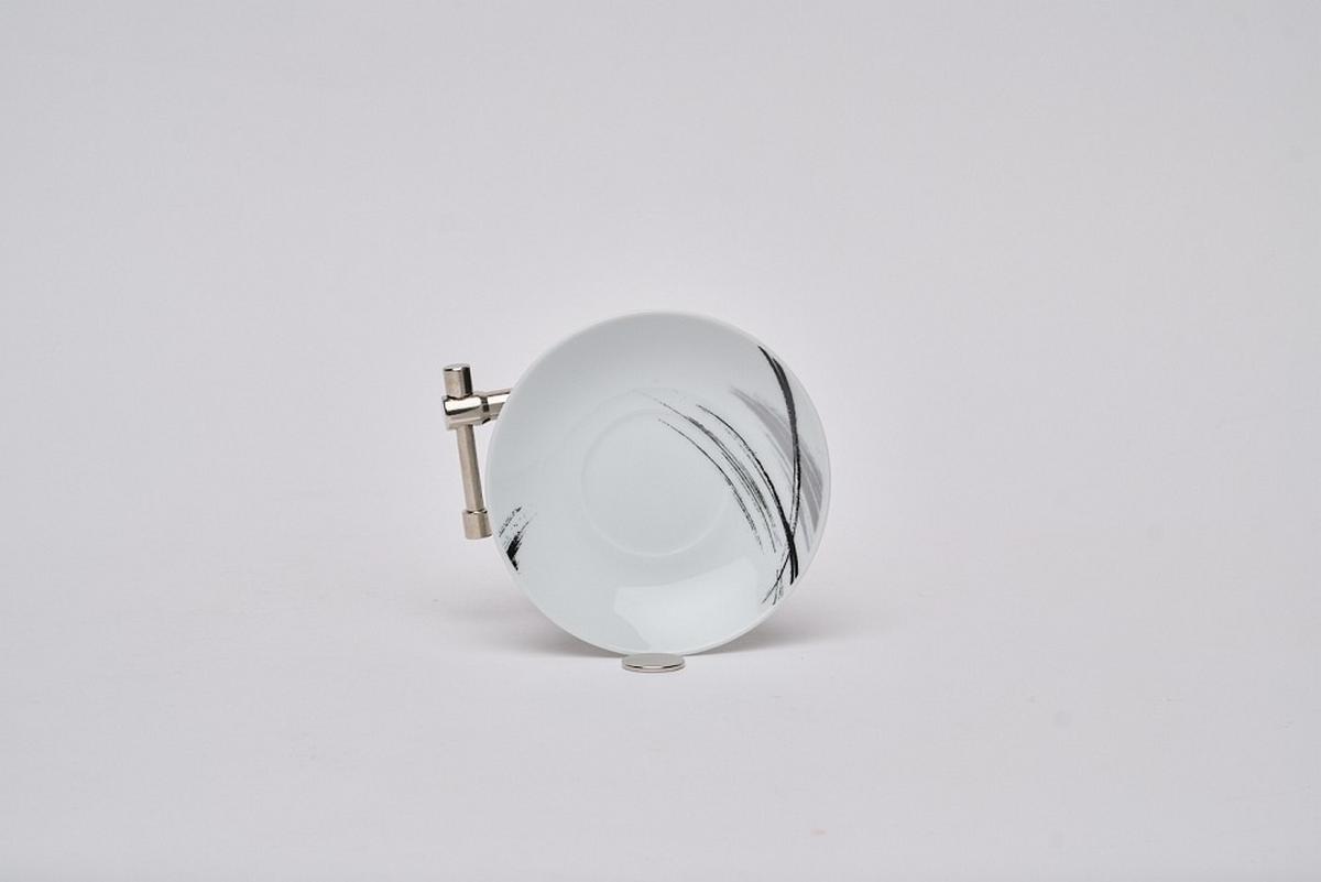 SERWIS OBIADOWO-ŚNIADANIOWY ROMA - czarny/biały, Basics, ceramika - Novel